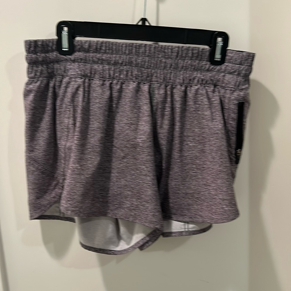 Lululemon gray speed up shorts 4 inch length gray
